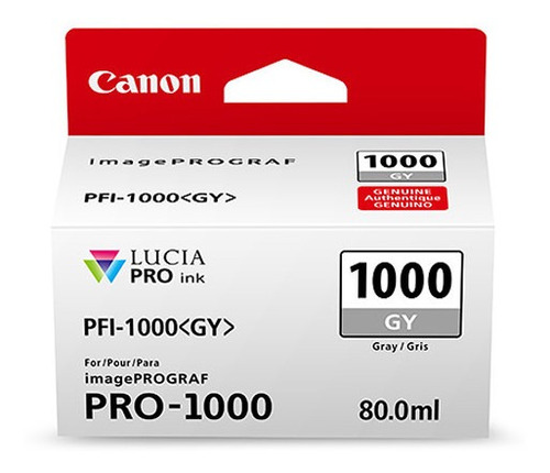 Tinta Canon  Pfi-1000 Gy Lucia Pro Gray Ink Tank 80ml