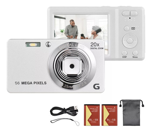 Cámara Digital Portátil Tft De 2,7 Pulgadas, 56 Megapíxeles,