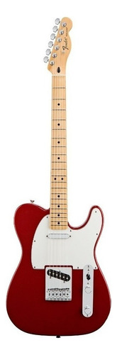 Guitarra Eléctrica Fender Standard Telecaster De Aliso Candy Apple Red Con Diapasón De Arce