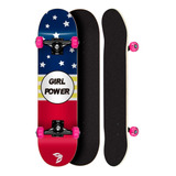 Skate Montado Profissional Cisco Feminino Mulher Maravilha