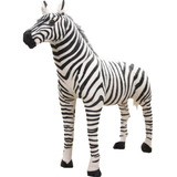 Decoración De Baby Shower Big Zebra De Peluche Tipo Safari D