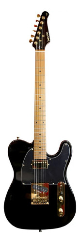 Guitarra Benson Telecaster Hardy Series 905 Black Gold C/bag