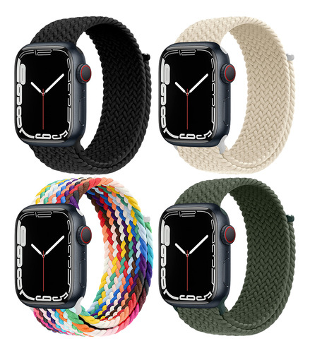 4 Correas Para Apple Watch Band Series Ultra 8 7 Se 6 44 40