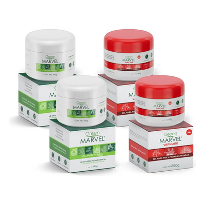 Green Marvel Varicare Gel + Green Marvel Bálsamo 4 Pack | Meses sin interés