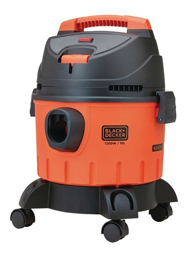 Aspiradora Black+decker Bdwd10 10l  Naranja Y Negra 120v