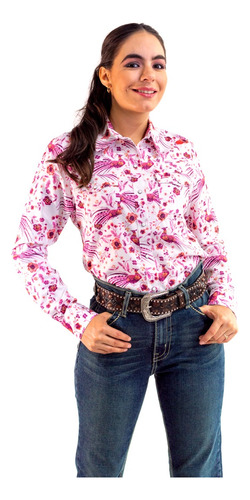 Camisa Vaquera Icy Denver Pavo Real Fiusha Cm106