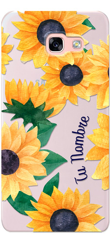 Funda Para Galaxy Para Mujer Girasoles Con Tu Nombre