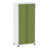 Armário De Aço 2 Portas 3 Prateleiras Ap408sl Wt