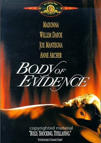 Dvd Body Of Evidence / El Cuerpo Del Delito / Madonna
