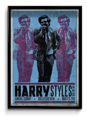 Cuadro Harry Styles Poster 20x30 (marco+lámina+vidrio)