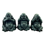 Figuras Decorativas Budas Set X3 Sabio Zen Feng Shui Zn