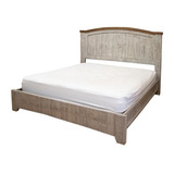 Cama Completa Queen Size. Pueblo Gris Vintage. Dess Muebles