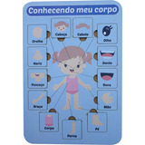 Brinquedo Pedagogico Educativo Meu Corpo Humano Menina