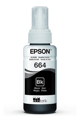 Tinta Epson T664 Bote 70ml L300 L350 L110 L120 L200 Original