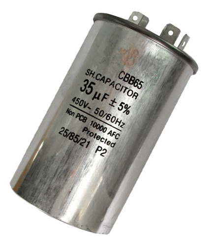 Condensadores De Arranque De Aluminio Impermeables Cbb65 35u