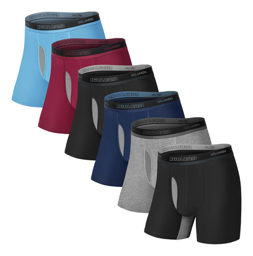 6 Piezas Boxers Largo Hombre Boxer Caballero De Bambú | Envío gratis