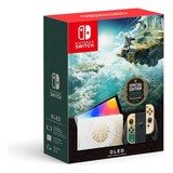Nintendo Switch Versão Zelda 64gb Com Joy-con Branco/dourado