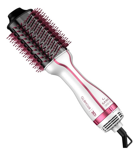 Escova Secadora E Modeladora Gama Glamour Pink Brush 3d 3x1