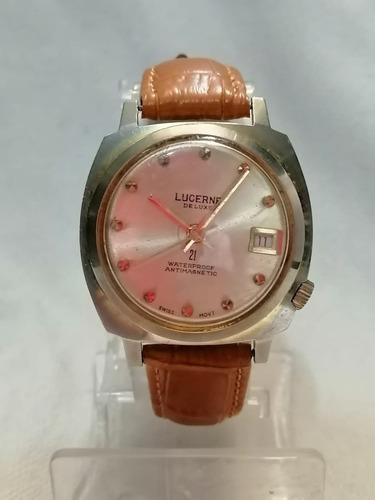 Reloj Lucerne De Luxe Vintage Caballero Funcionando