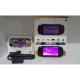 Psp Slim 3000 Sony Black Piano Com 64gb Na Caixa E Manuais Americano