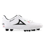 Zapatos Fútbol Hombre Pirma 501 Brasil Tachones Tacos Blanco