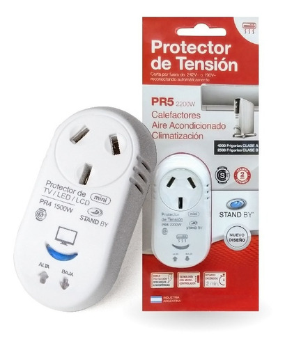 Protector Tension Enchufable Pr5 Para Aire Acondicionado