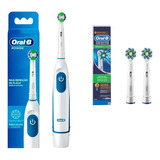 Escova Dental Eletrica Pro Saude Power +2 Pilhas+refil Cross