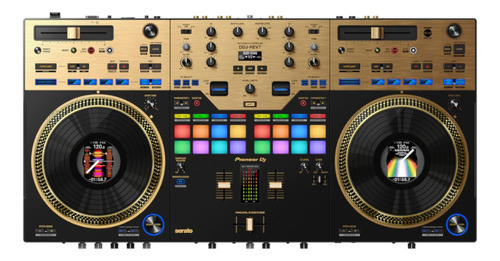 Controlador Dj Pro Pioneer 2 Canales Gold Edition Ddj-rev7-n Color Dorado