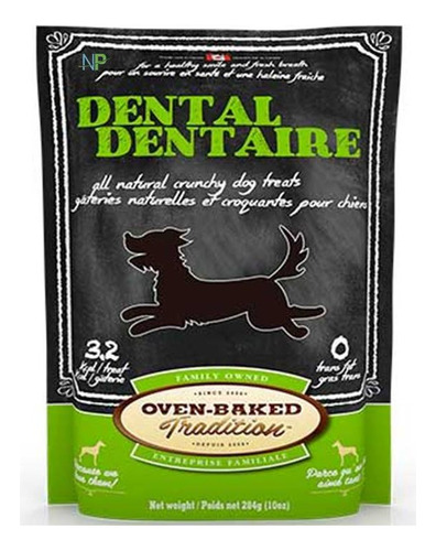 Snack Perro Oven Baked Treat Dental (verde) 284gr. Np
