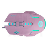 Mouse Gamer Pro Esport 7p Led 4 Dpi Rosa Negro Xiird Gaming