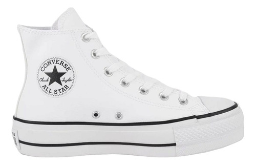 Tênis Converse All Star Cano Alto Plataforma Couro Feminino