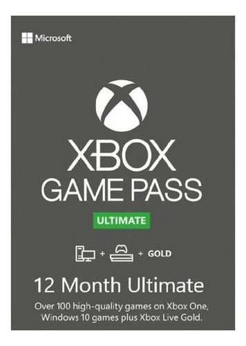 Xbox 12 Meses Ultimate Pass - Entrega Rapida