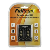 Cargador De Pilas Baterias Aa Aaa 9v Full Total Mod 1004