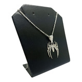 Collar Hombre Araña Película Plata Fina Ley 925