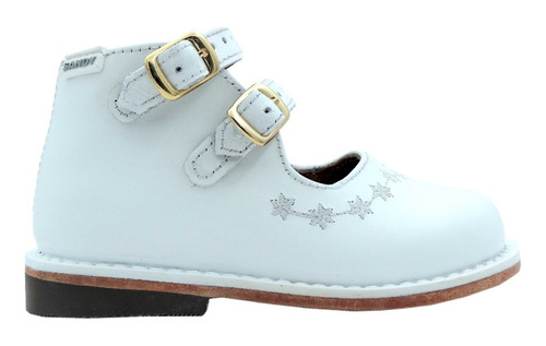 Zapato Semi Ortopédico Niña Piel Blanco(12-17.5) S903 Os01cu