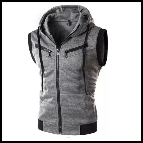 Sudadera Sin Mangas Chaleco Con Cremallera Con Múltiplesbol