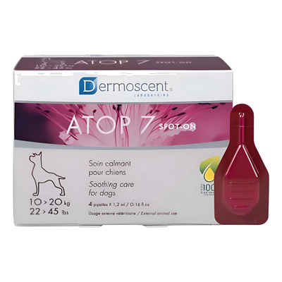 Pipeta Atop 7 Spot On Perro Y Gato Irritación De 10 A 20 Kg | Envío gratis