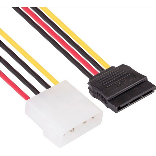 Cable Power Sata A 4 Pines Molex 15 Cm Nisuta Ns-caposa