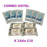 Combo Hotel Hotelero Shampoo Acond Sedal Jabon Lux X 144 C/u