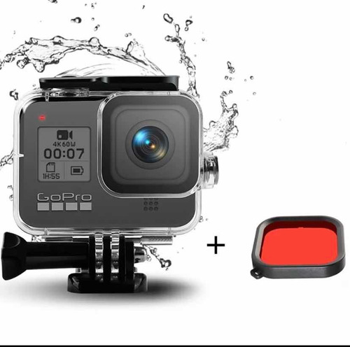 Carcasa Compatible Gopro Hero 8 Sumergible 60m Housing