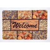 Felpudo Alfombra Ambiente Bienvenido Pvc 38x58 Oferta