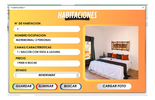 Sistema Excel Para Gestion De Hoteles,estadias,alojamientos