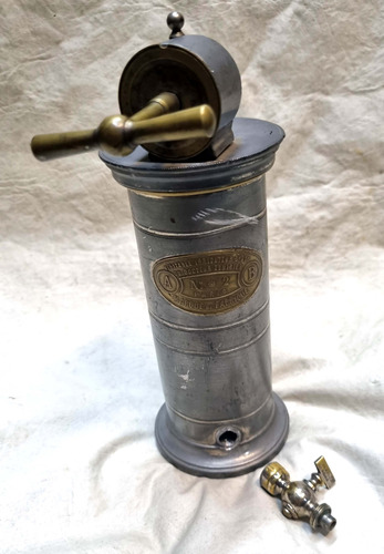 Antiguo Instrumento De Medicina Peltre Y Bronce De Museo 