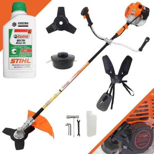 Roçadeira Vulcan Vr520h 52cc 2,5hp Com Óleo Castrol Stihl