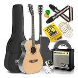  Kit De Amplificador Y Guitarra Acústica Eléctrica 