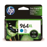 Cartucho De Tinta Hp 964xl Cian Original 3ja54al