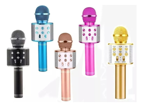 Micrófono Niños Karaoke Bluetooth 5w Efectos De Voz Parlante