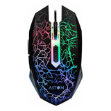 Mouse Gamer Com Fio Usb Led Rgb Design Ergonomico Para Jogos Cor Preto