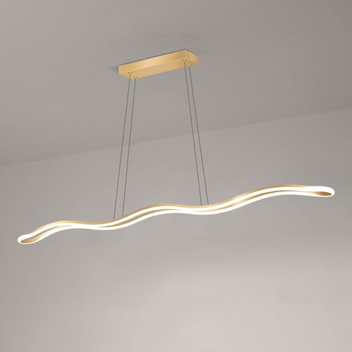 Lustre Pendente Ondulado Minimalista E Moderno Led 3 Em 1 