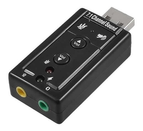 Tarjeta De Sonido Usb 3d 7.1 Adaptador Audio